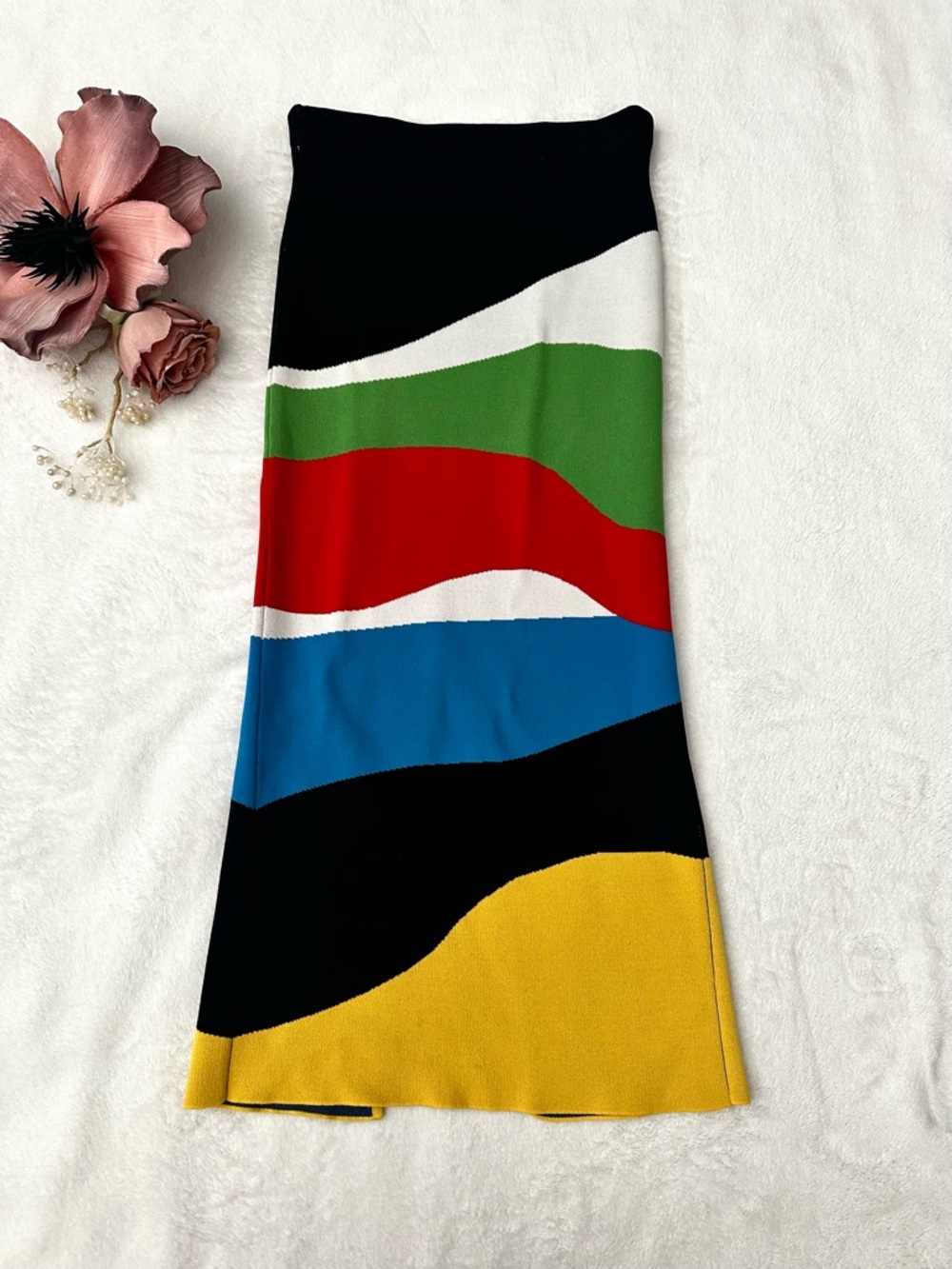 STAUD Skirt Marble Wave Small